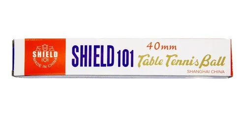 Set X 6pcs Bolas Pelotas Shield 101 Ping-pong 40mm