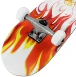 Krown Skateboard Rookie Rojo / Blanco Flame Complete — vista 5