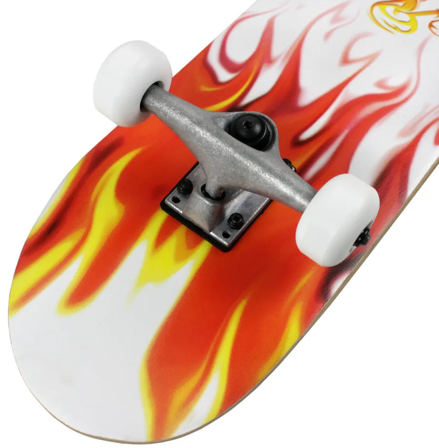 Krown Skateboard Rookie Rojo / Blanco Flame Complete — vista 2