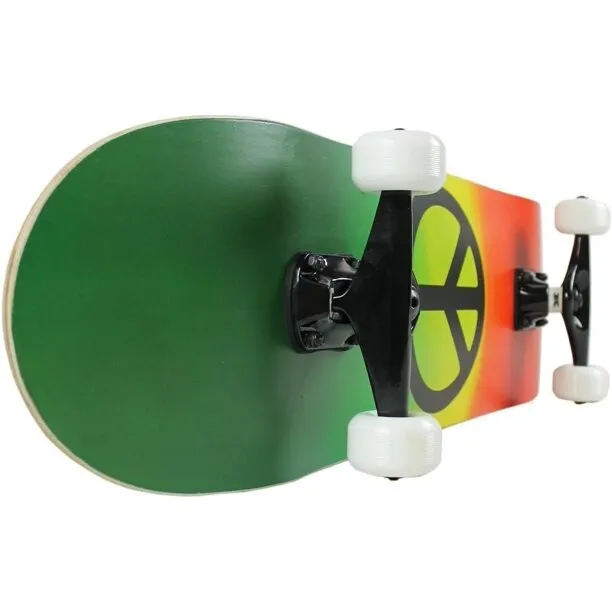 KPC Pro Skateboard Rasta Peace Sign 7.75 " — vista 7