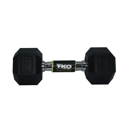 Mancuerna Hexagonal En Caucho 15Lb TKO — vista 3