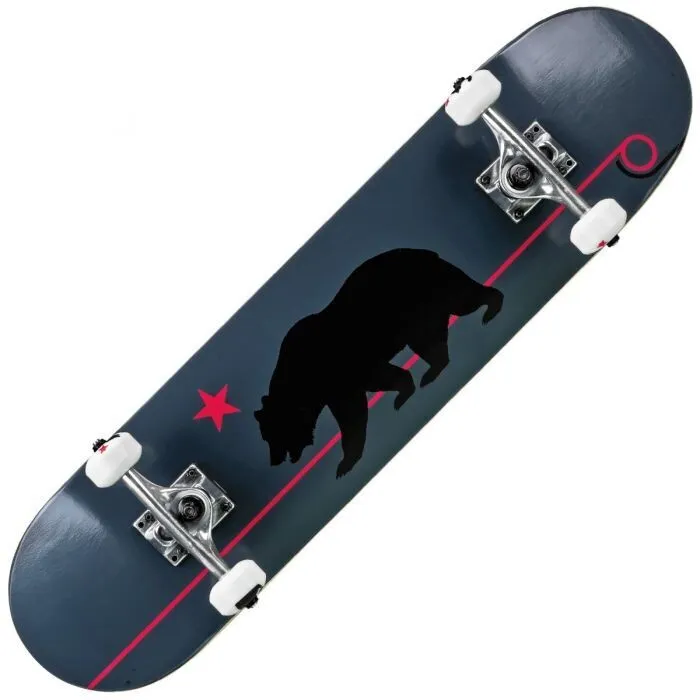 RD Deluxe Series Skateboard Grey Cali Bear — vista 3