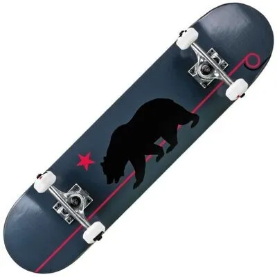 RD Deluxe Series Skateboard Grey Cali Bear — vista 2