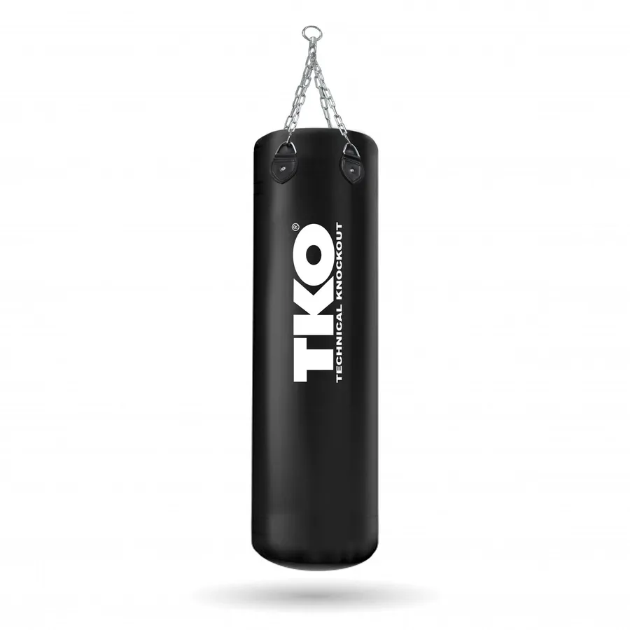 saco de boxeo large 1.20m x 0.35cm black PVC