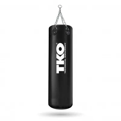 saco de boxeo large 1.20m x 0.35cm black PVC — vista 2