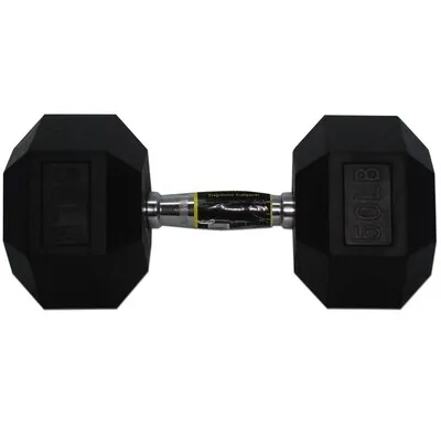 Mancuerna Hexagonal C/Caucho 50 Lb TKO — vista 2