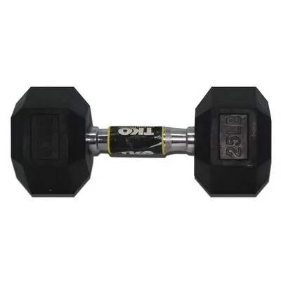 Mancuerna Hexagonal En Caucho 25Lb TKO — vista 3