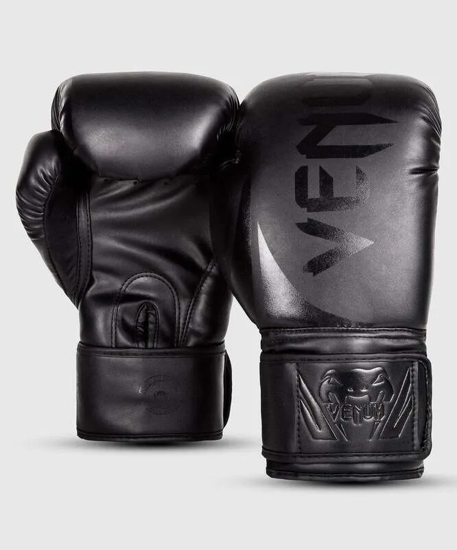 Venum Challenger 2.0 Boxing Gloves - Black/Black — vista 5