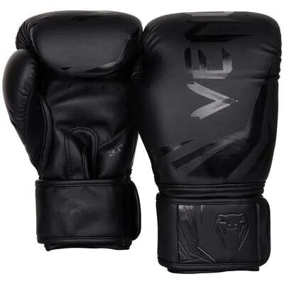 Venum Challenger 3.0 Boxing Gloves - Black/Black — vista 4