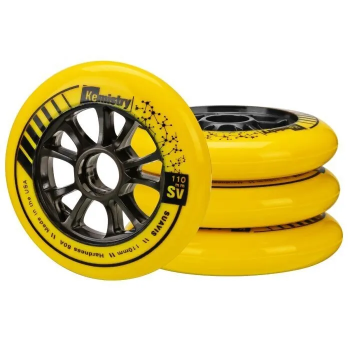 Ruedas en línea de repuesto Kemistry Suavis de 110 mm/80 A (juego de 4) — vista 3