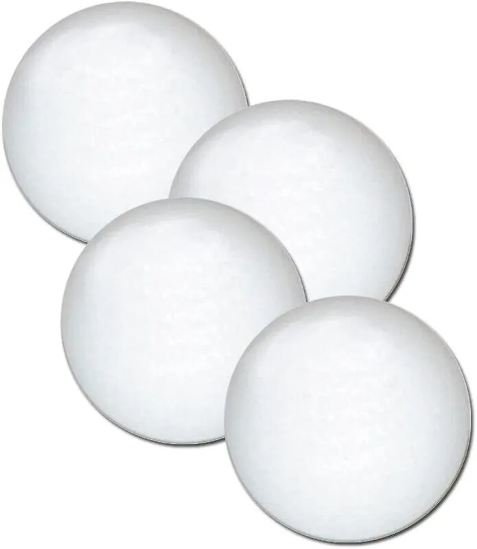 Pelotas de futbolín color blanco sólido, paquete de 4 — vista 6