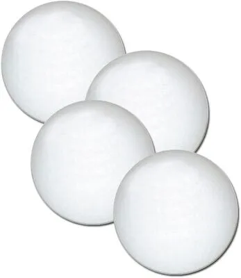 Pelotas de futbolín color blanco sólido, paquete de 4 — vista 5