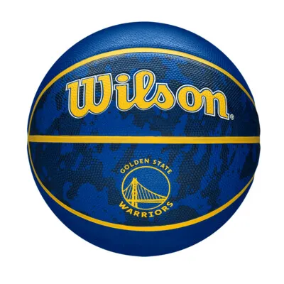 Pelota de Baloncesto NBA Golden State Warriors Wilson Team Tiedye #7 - Azul+amarillo — vista 3