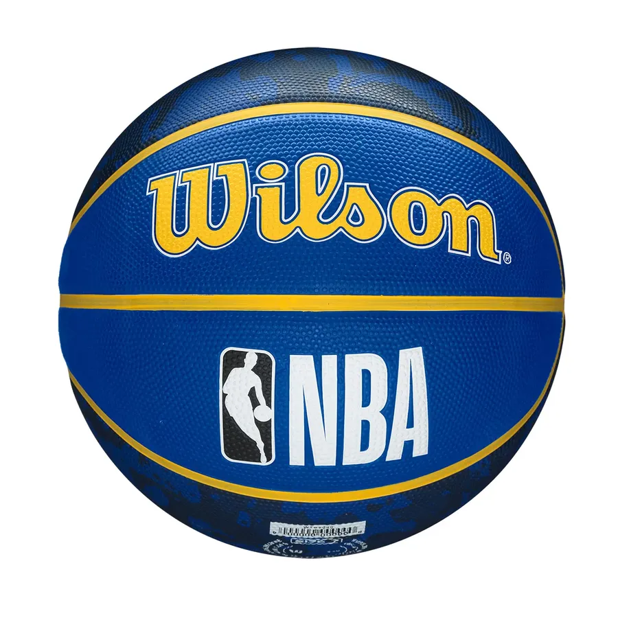 Pelota de Baloncesto NBA Golden State Warriors Wilson Team Tiedye #7 - Azul+amarillo — vista 2