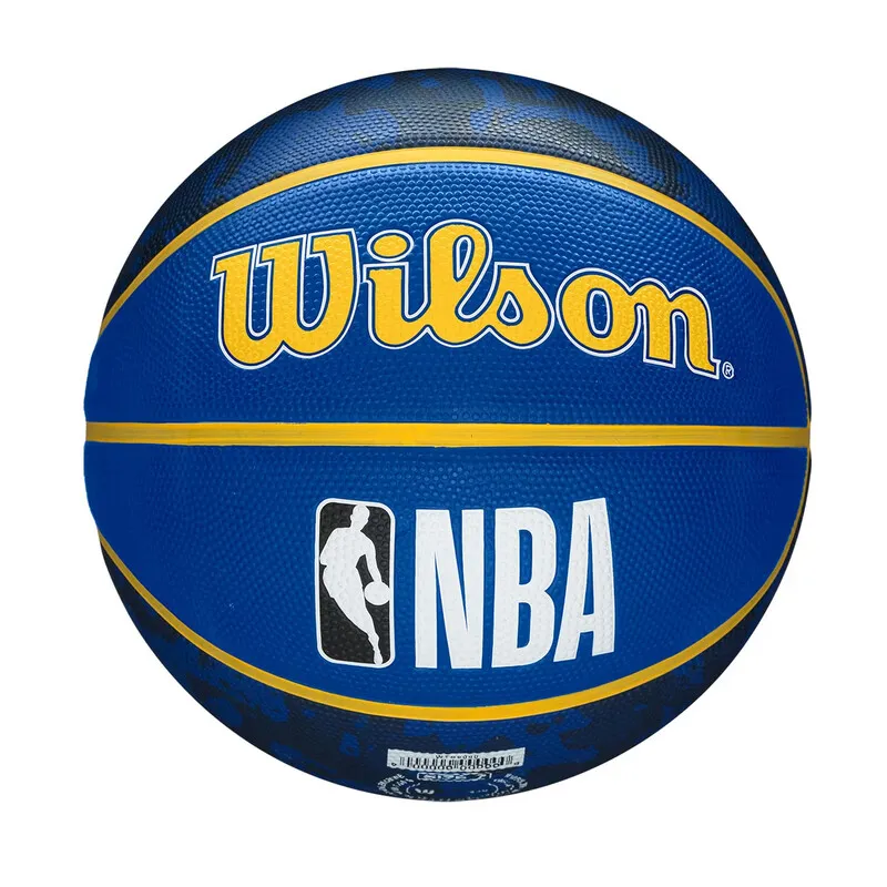 Pelota de Baloncesto NBA Golden State Warriors Wilson Team Tiedye #7 - Azul+amarillo — vista 6