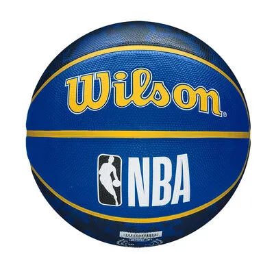 Pelota de Baloncesto NBA Golden State Warriors Wilson Team Tiedye #7 - Azul+amarillo — vista 5
