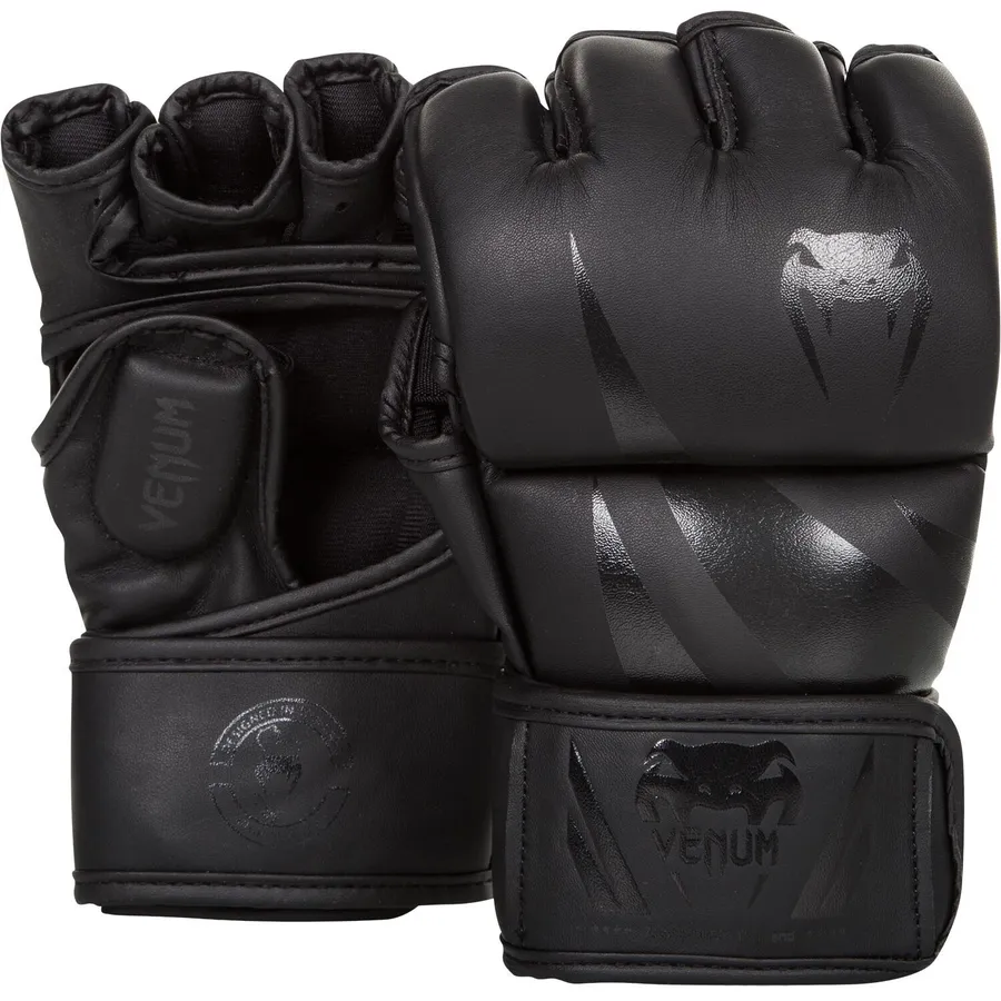 MMA Guantes, Hombres Medianos (Negro)