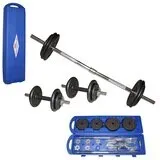 SET MANCUERNA Y BARRA 50KG/110LBS EN MALETA BLK — vista 2