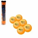 SET 6 PELOTAS EN TUBO 3 ESTRELLAS YELLOW PING PONG — vista 2