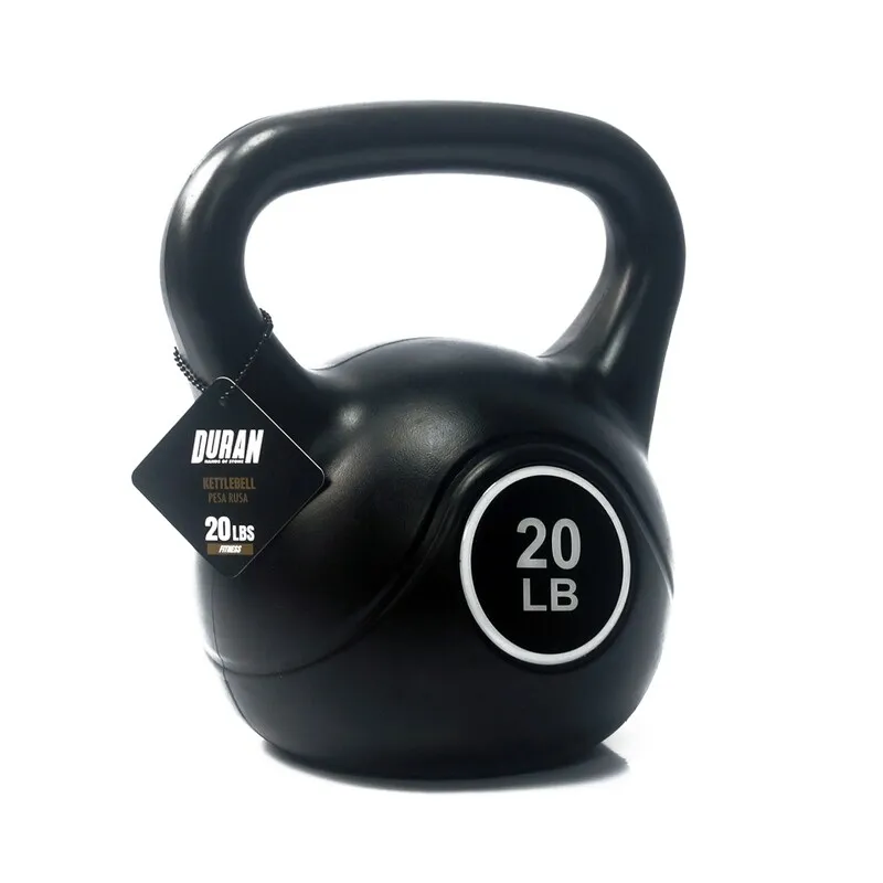 PESAS PLASTICAS KETTLEBELL DURAN 20LB — vista 4
