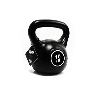 PESAS PLASTICAS KETTLEBELL DURAN 10LB — vista 2