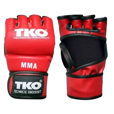 GUANTES MMA PU RED — vista 3