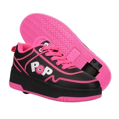 PATÍN POP BY HEELYS PARA NIÑA NEGRO CON ROSA — vista 2