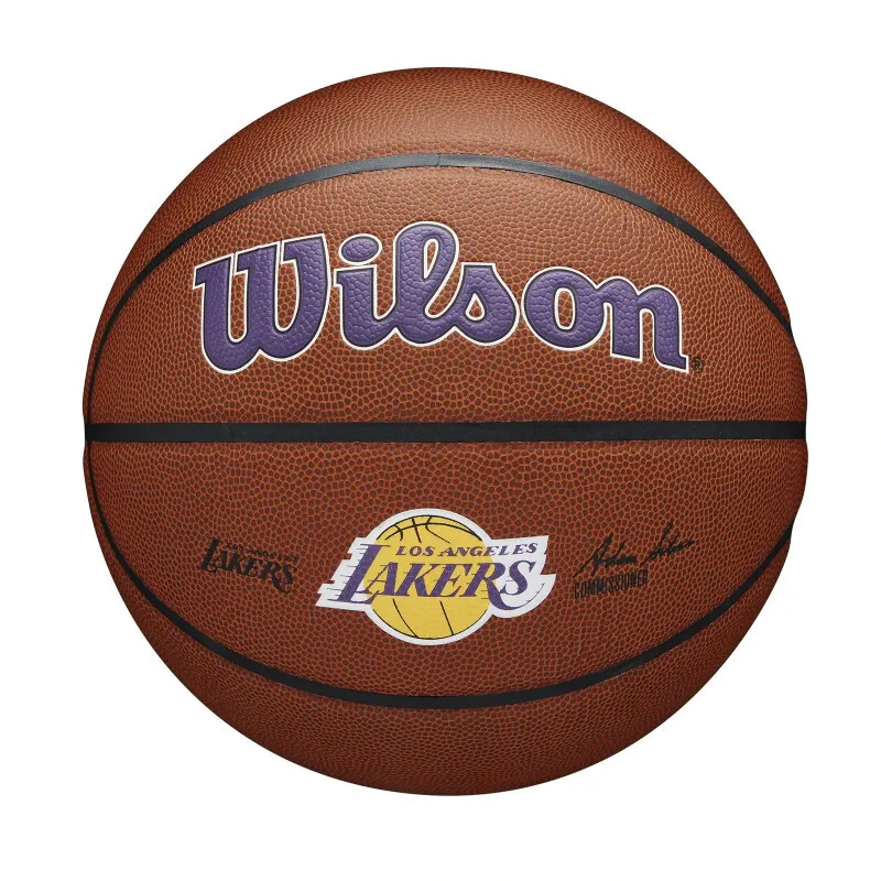Pelota de baloncesto NBA Los Angeles Lakers Wilson Team Alliance Exterior — vista 4