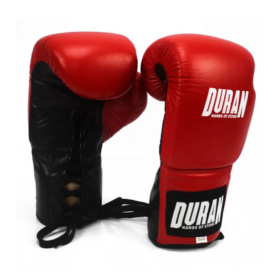 GUANTES BOXEO CUERO C/CORDON DE CUERO DURAN (hands of stone) BLUE 10OZ — vista 3
