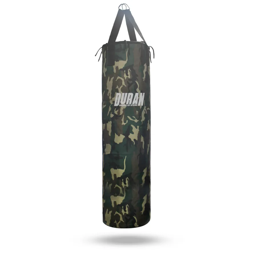 SACO DE BOXEO DURAN LARGE 120X35CM POLY CANVAS CAMO 80 LBS