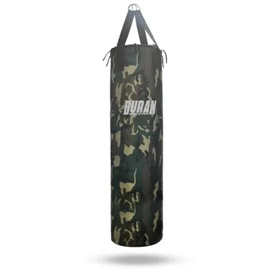SACO DE BOXEO DURAN LARGE 120X35CM POLY CANVAS CAMO 80 LBS — vista 3