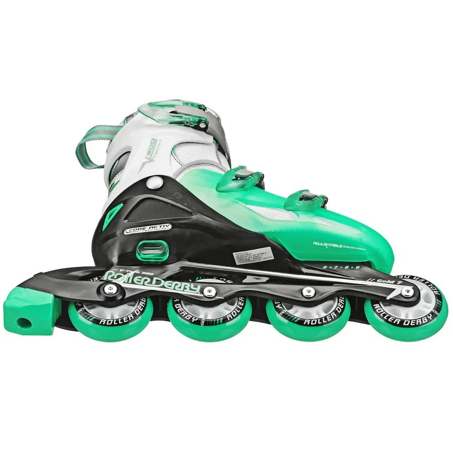 Patines en línea para mujer V-Tech 500: ajustables de la talla 6 a la 9 — vista 3
