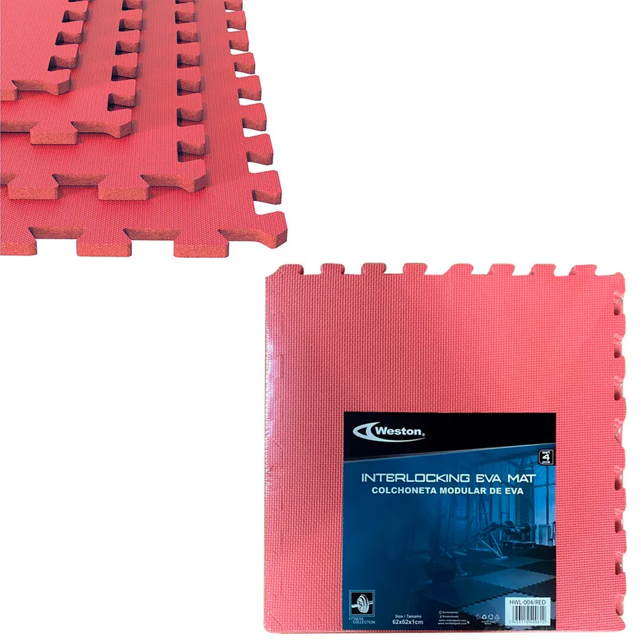 COLCHONETA EVA MODULAR RED 60X60X1CM 4PZ SET — vista 2