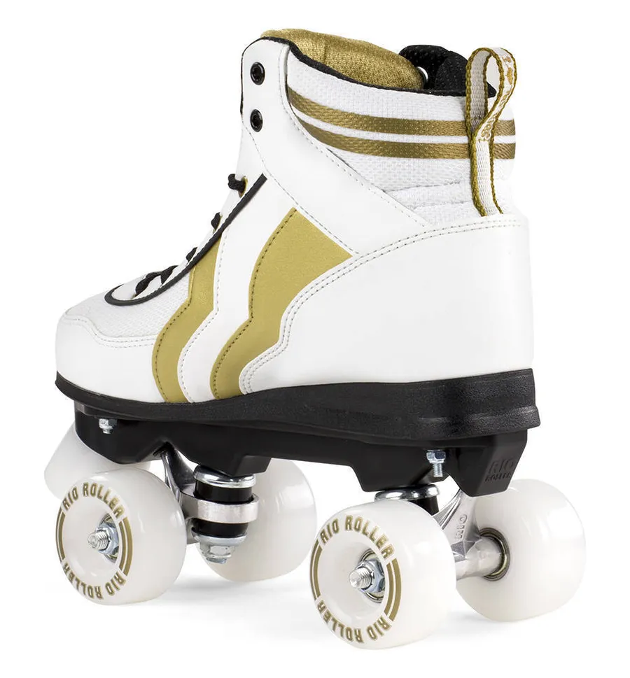 Rio Roller Varsity Blanco/Oro Patines 4 Ruedas — vista 3