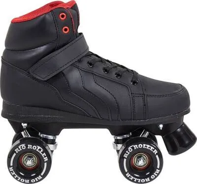Rio Roller Kicks - Quad Negro Patines 4 Ruedas — vista 6