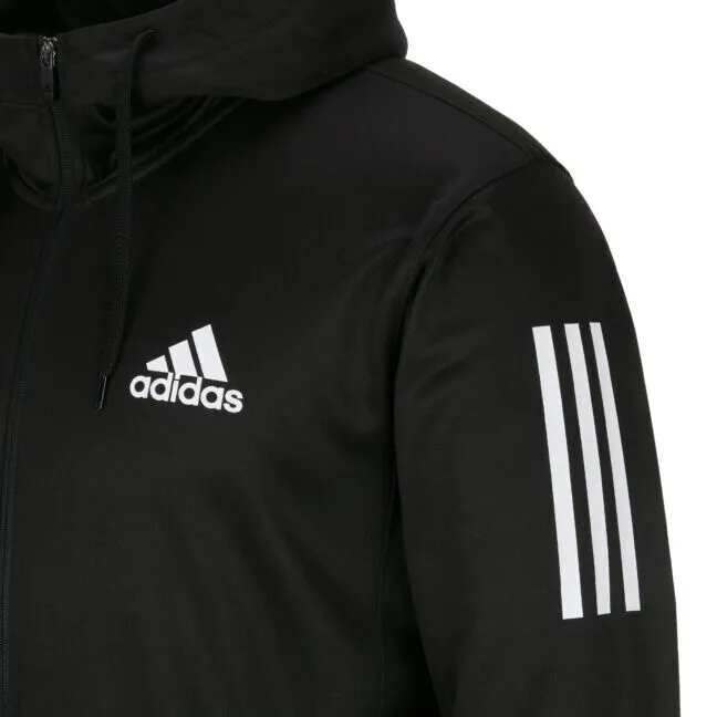 CHAQUETA TECH C/CAPUCHA Y CREMALLERA NEGRO/BLANCO — vista 8