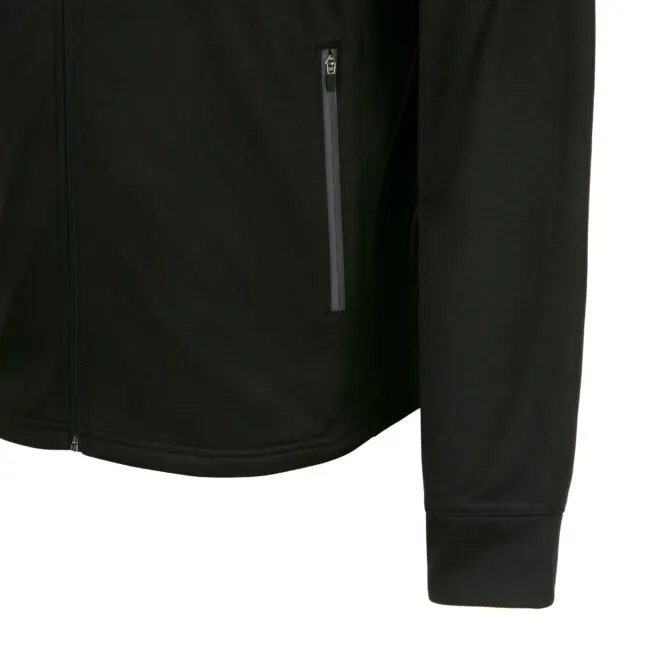 CHAQUETA TECH C/CAPUCHA Y CREMALLERA NEGRO/BLANCO — vista 3