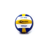 BALÓN VOLEIBOL SOFT TOUCH PVC COSIDO #5 AMARILLO AZUL BLANCO — vista 2