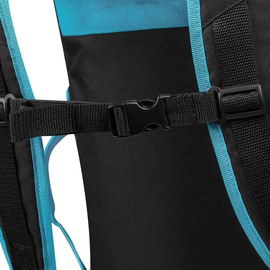 mochila adidas sport artes marciales negro/cian brillante — vista 4