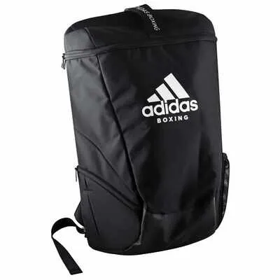 MOCHILA ADIDAS BOXEO NEGRA/BLANCA — vista 6