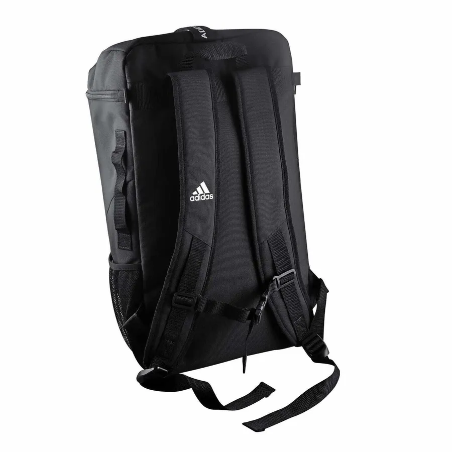 MOCHILA ADIDAS BOXEO NEGRA/BLANCA — vista 4