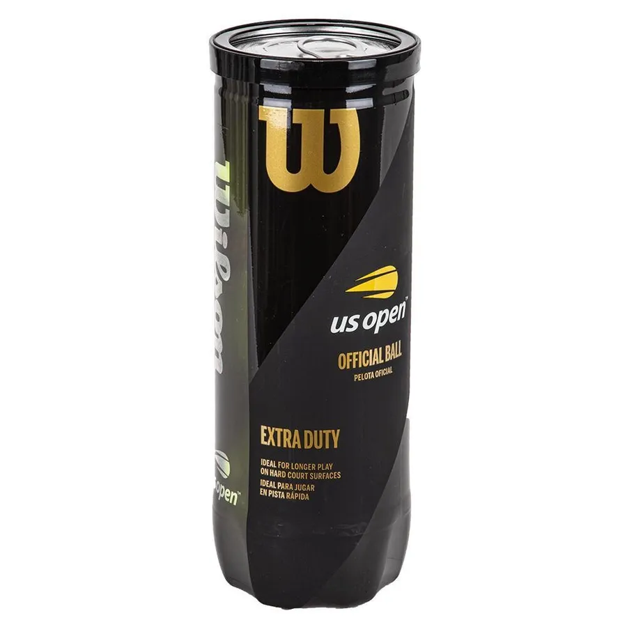 Pelotas de tenis Wilson US Open Extra Duty Match Competition, lata de 3 pelotas