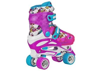Roller Derby Sprinter Girl's 2 en 1 Quad Roller y patines en línea Combo, cebra (tamaño 3-6) — vista 7