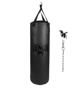 Saco de Boxeo Venum Origins - Negro/Negro (soporte de techo incluido) — vista 2