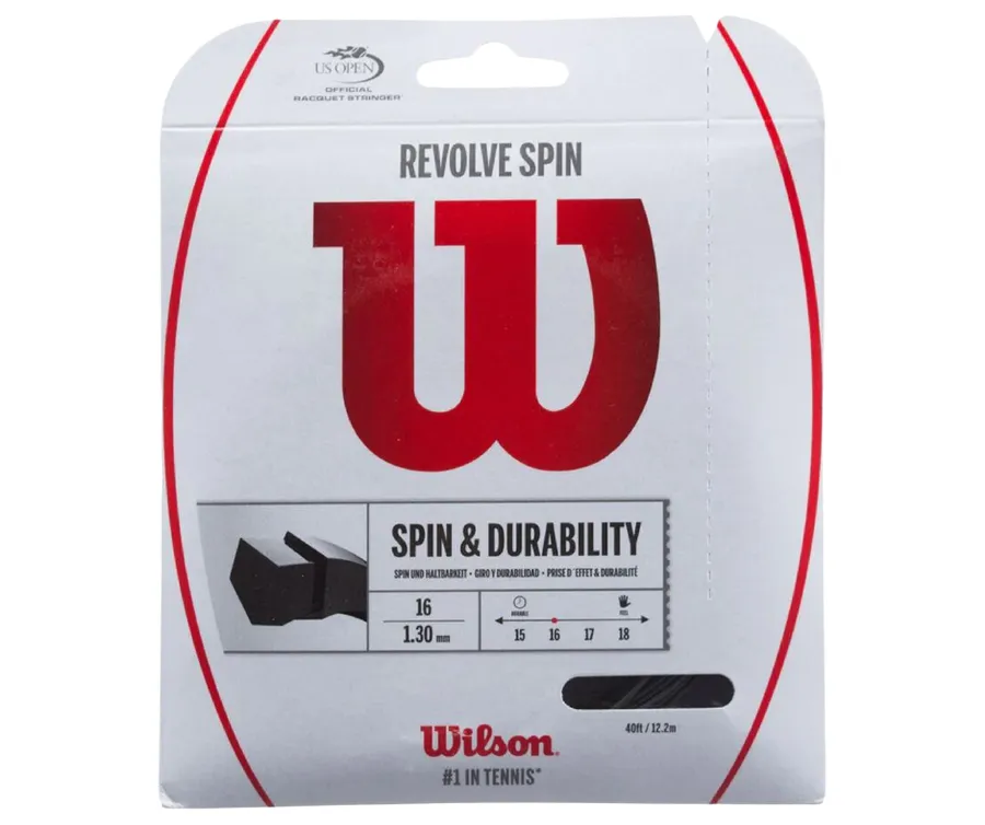 SET DE CUERDA WILSON REVOLVE SPIN DE 12 MTS