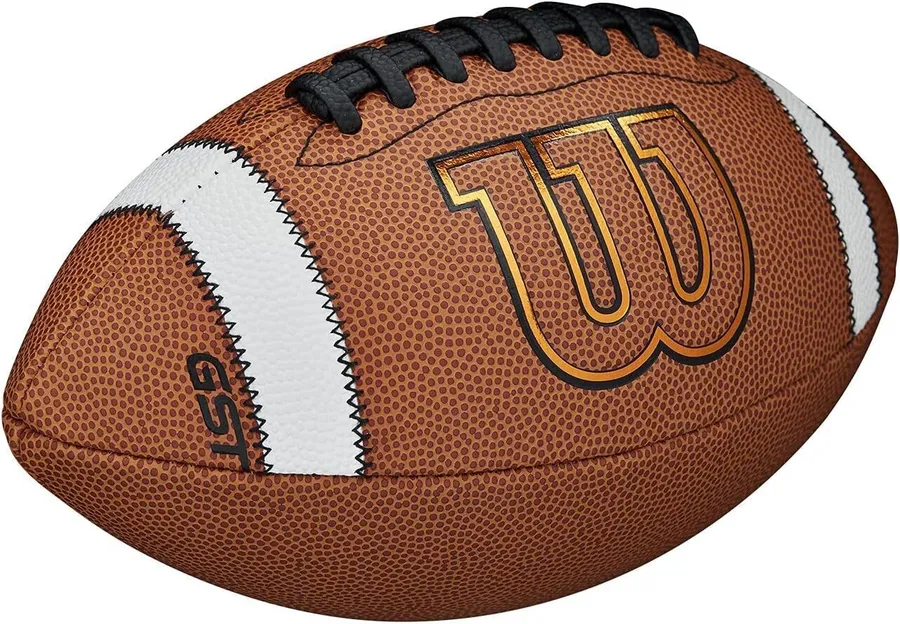 Balón de fútbol americano Wilson GST de material sintético compuesto — vista 3