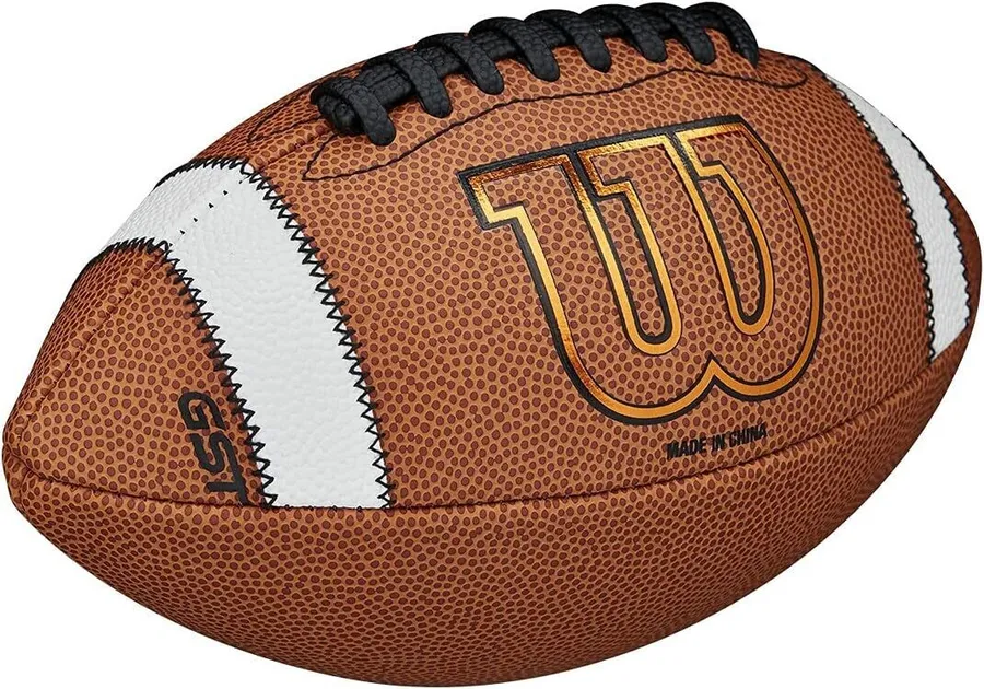 Balón de fútbol americano Wilson GST de material sintético compuesto, Neutral — vista 3