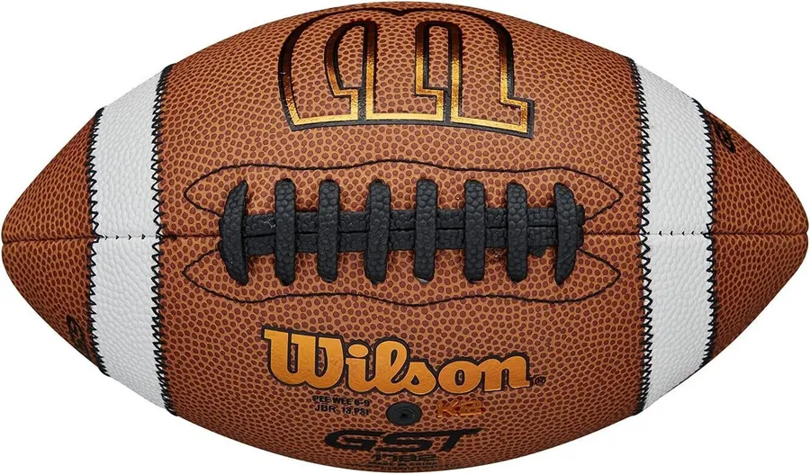 Balón de fútbol americano Wilson GST de material sintético compuesto, Neutral — vista 2