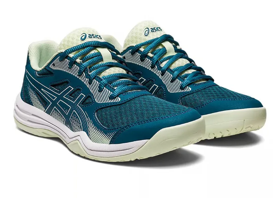 ASICS Upcourt 5 - Zapatillas para voleibol para mujer, color verde — vista 2
