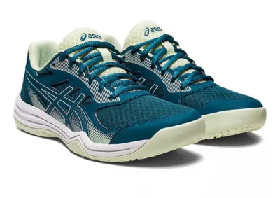 ASICS Upcourt 5 - Zapatillas para voleibol para mujer, color verde — vista 7